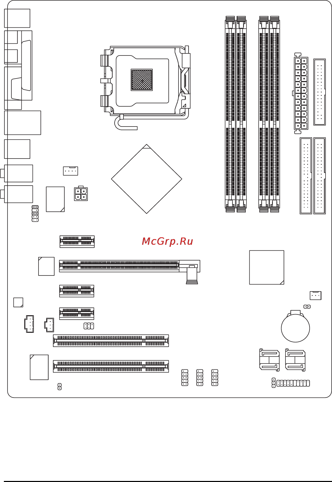 Gigabyte GA-8N775 [6/88] Ga 8n775 motherboard layout