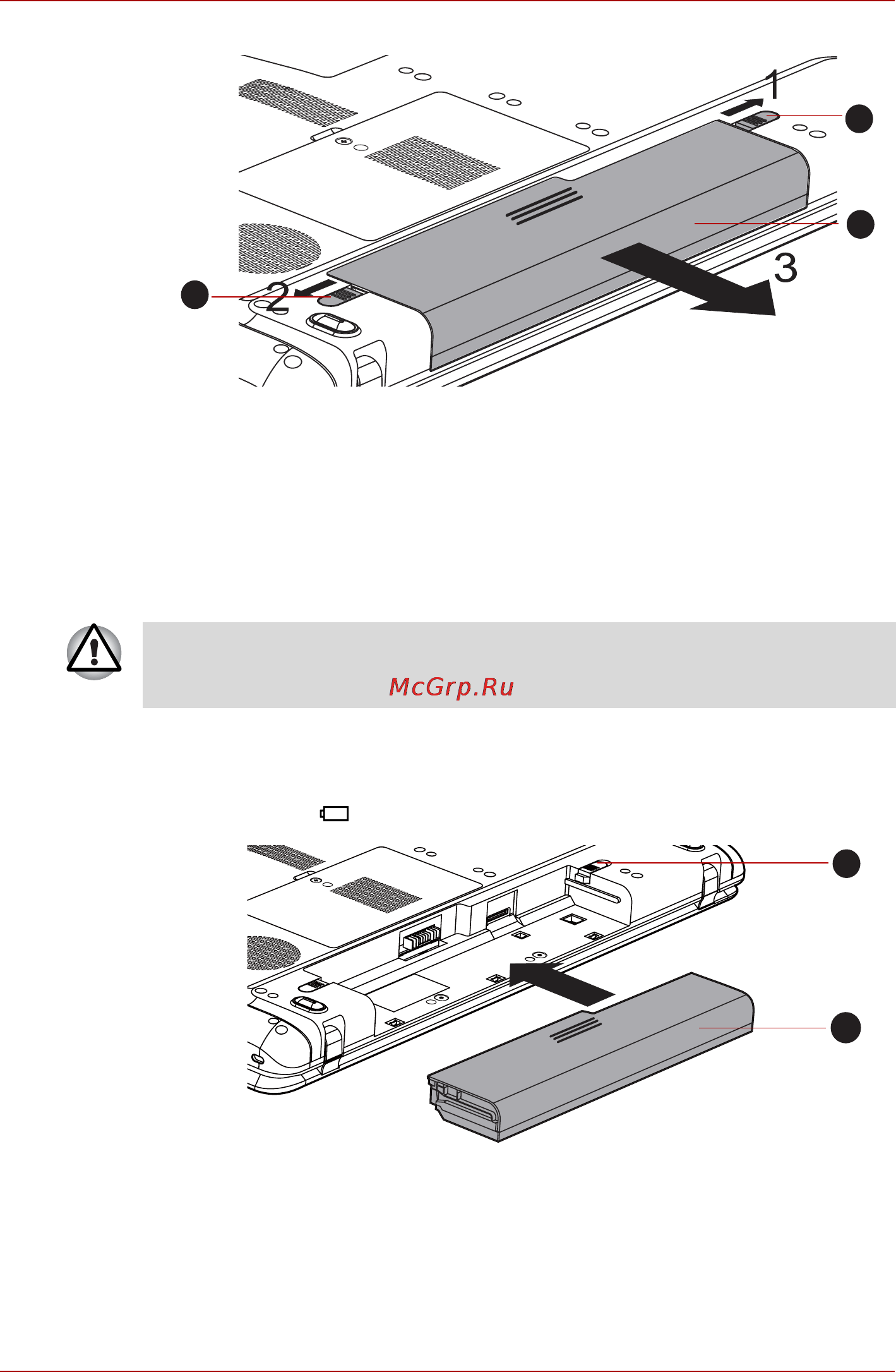 Toshiba Satellite L650-1M7 [141/199] Установка батарейного источника питания