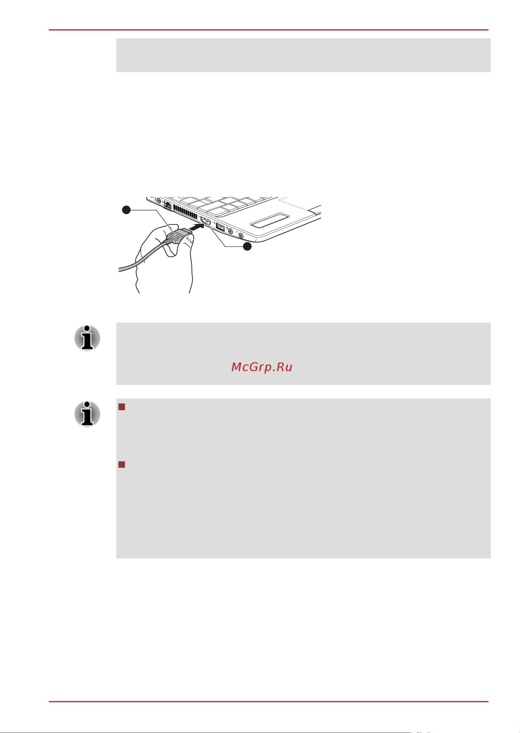 Toshiba NB520-11U [68/163] Подключение к порту выхода hdmi