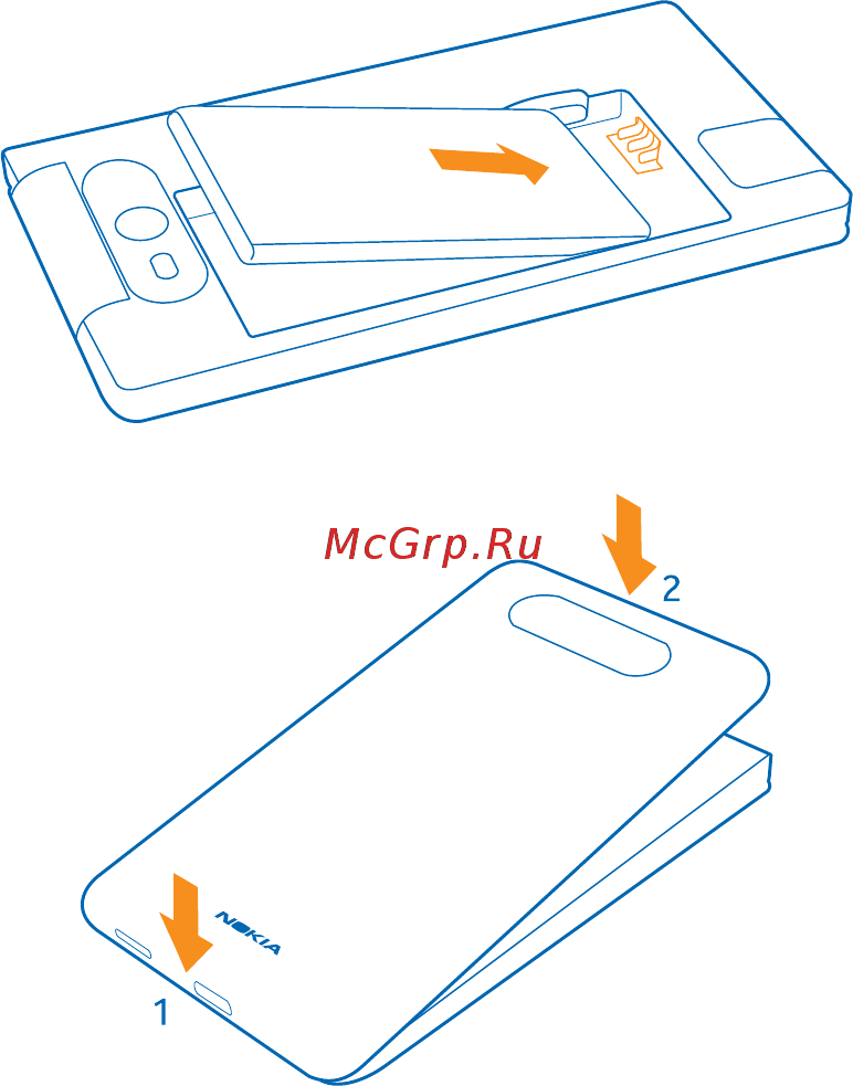 Nokia Lumia 820.1 Red [9/118] Извлечение sim карты