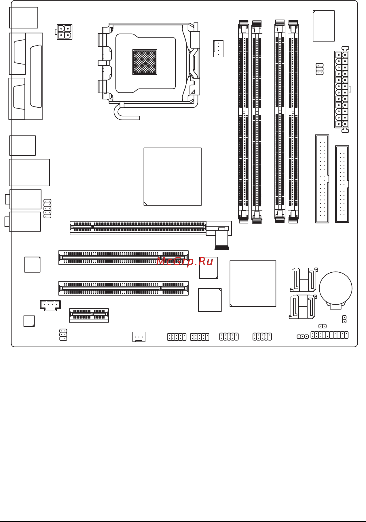 Gigabyte GA-8I945PMF [6/80] Ga 8i945pmf motherboard layout
