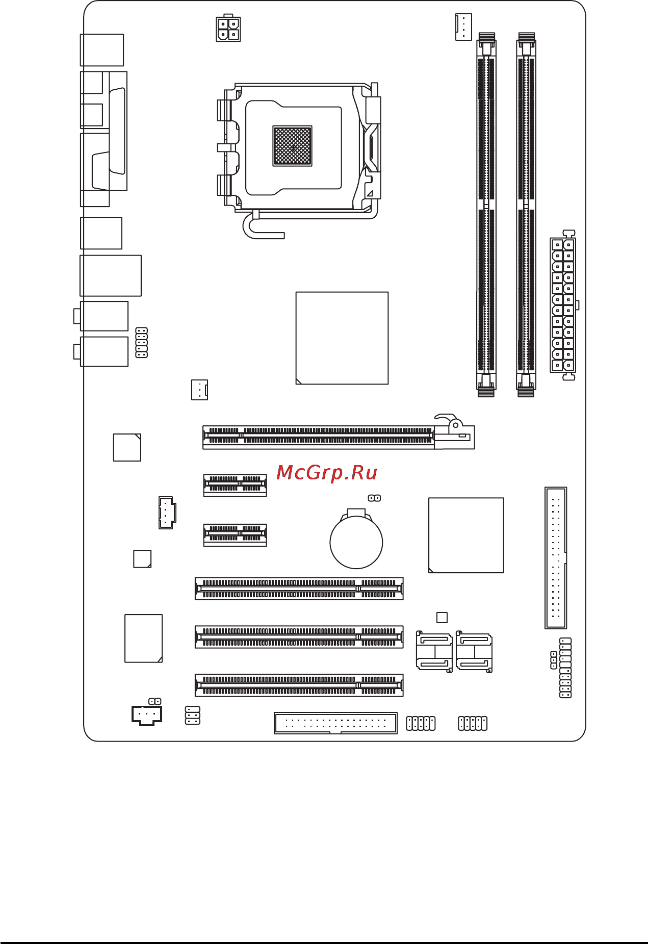 Gigabyte GA-8I945PLGE-RH [6/80] Ga 8i945plge rh motherboard layout