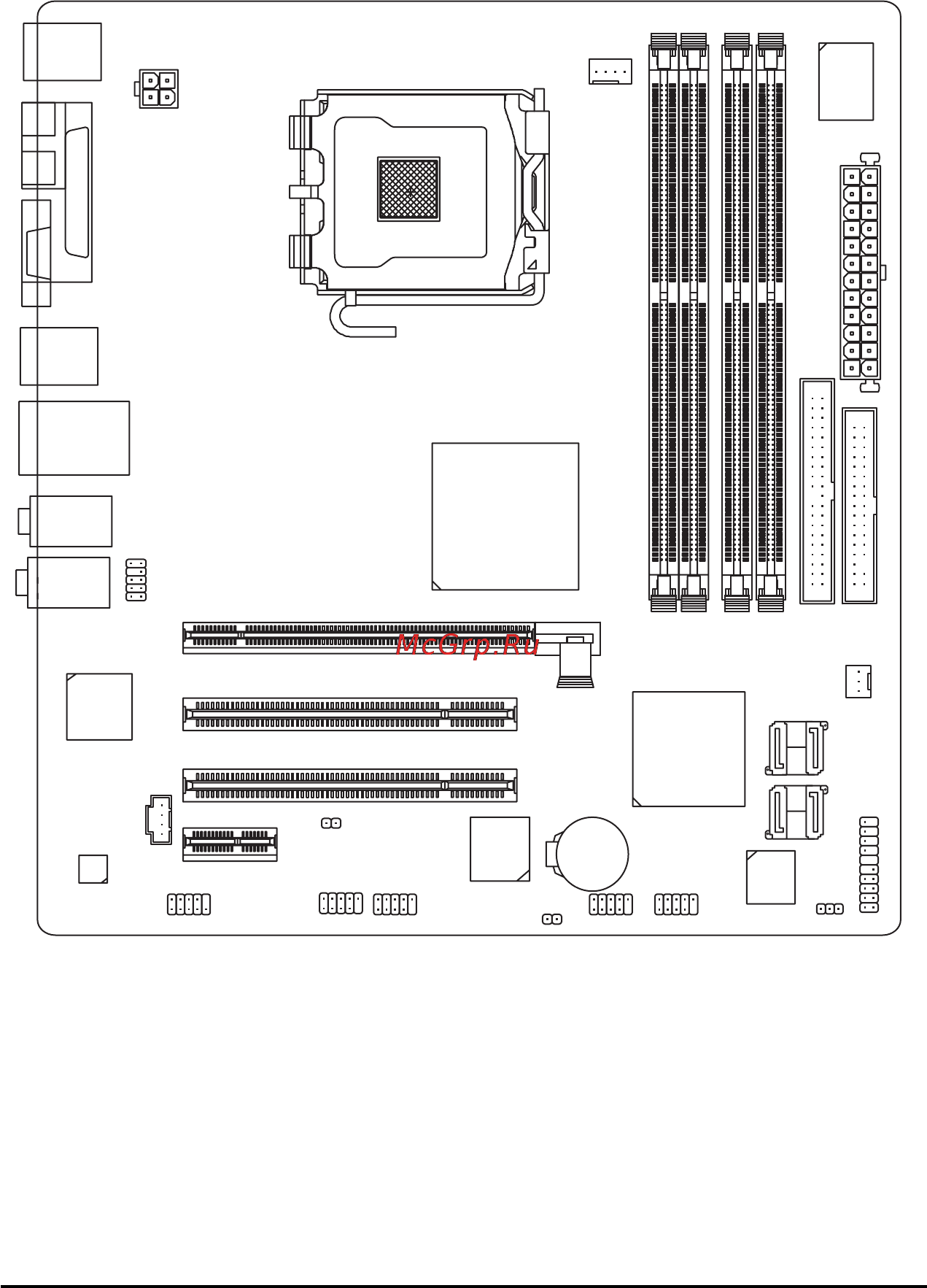 Gigabyte GA-8I945GMH-RH [6/88] Ga 8i945gmh rh motherboard layout