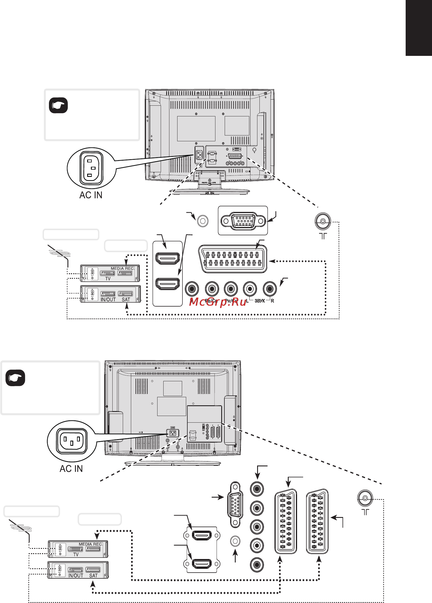 Toshiba 32 AV704 R [9/41] Подключение внешнего оборудования