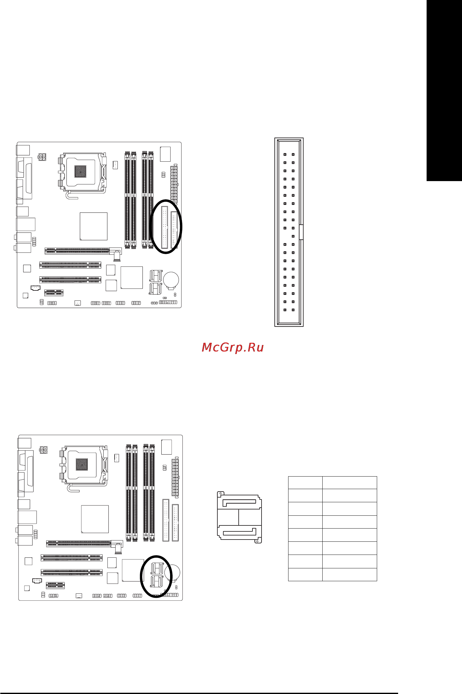Gigabyte GA-8I945GMF-RH [21/80] Ide ide connector