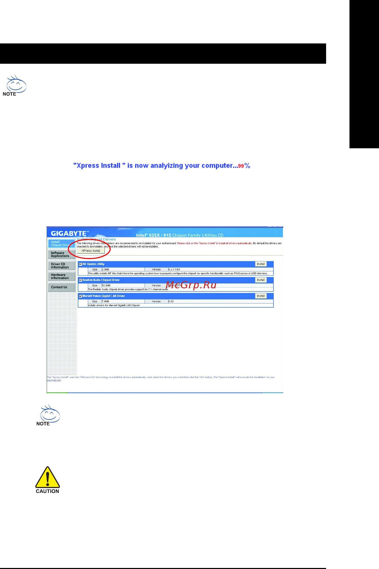 Gigabyte GA-8I915PL-G   (rev. 1.x) [49/80] Chapter 3 install drivers