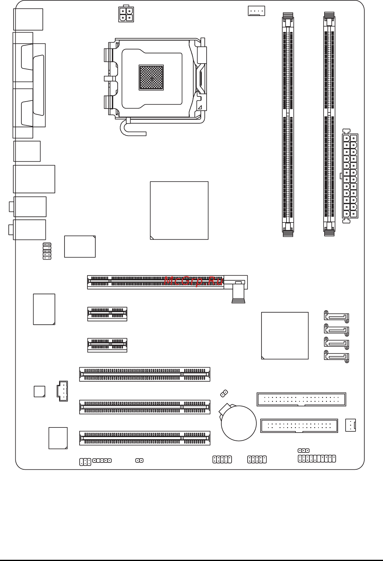 Gigabyte GA-8I915PL-G   (rev. 1.x) [6/80] Ga 8i915pl g motherboard layout