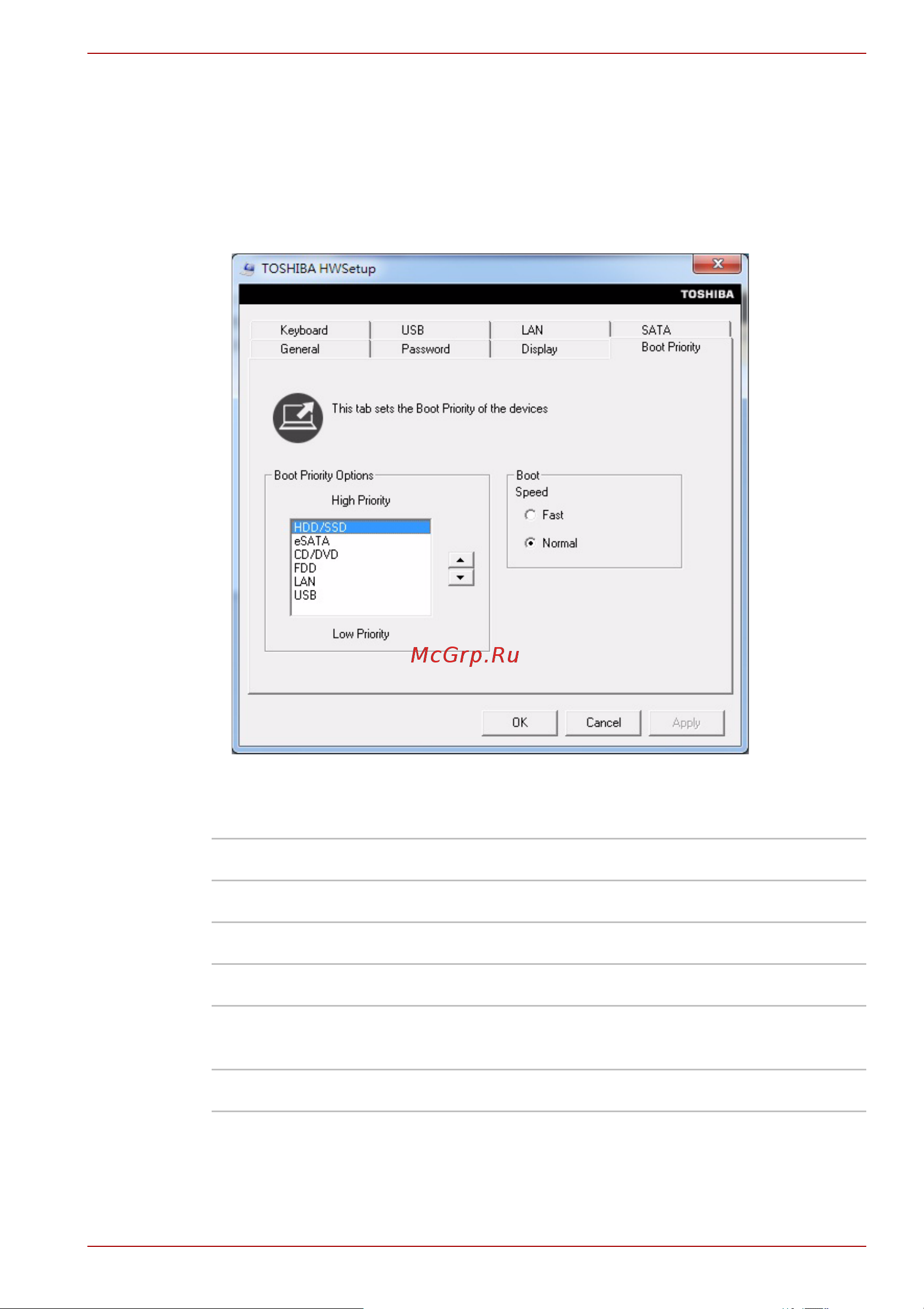 Toshiba Satellite L635-12R [161/234] Boot priority приоритет загрузки