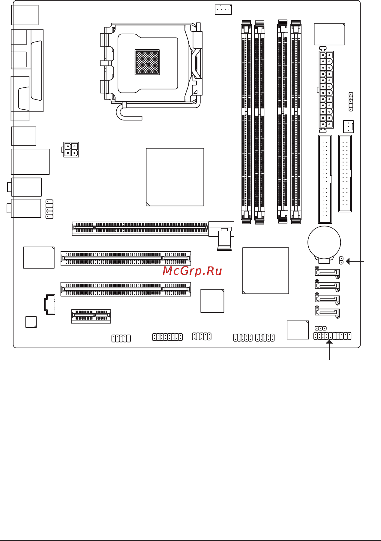 Gigabyte GA-8I915P-MF [6/80] Ðàñïîëîæåíèå êîìïîíåíòîâ íà ñèñòåìíîé ïëàòå ga 8i915p mf