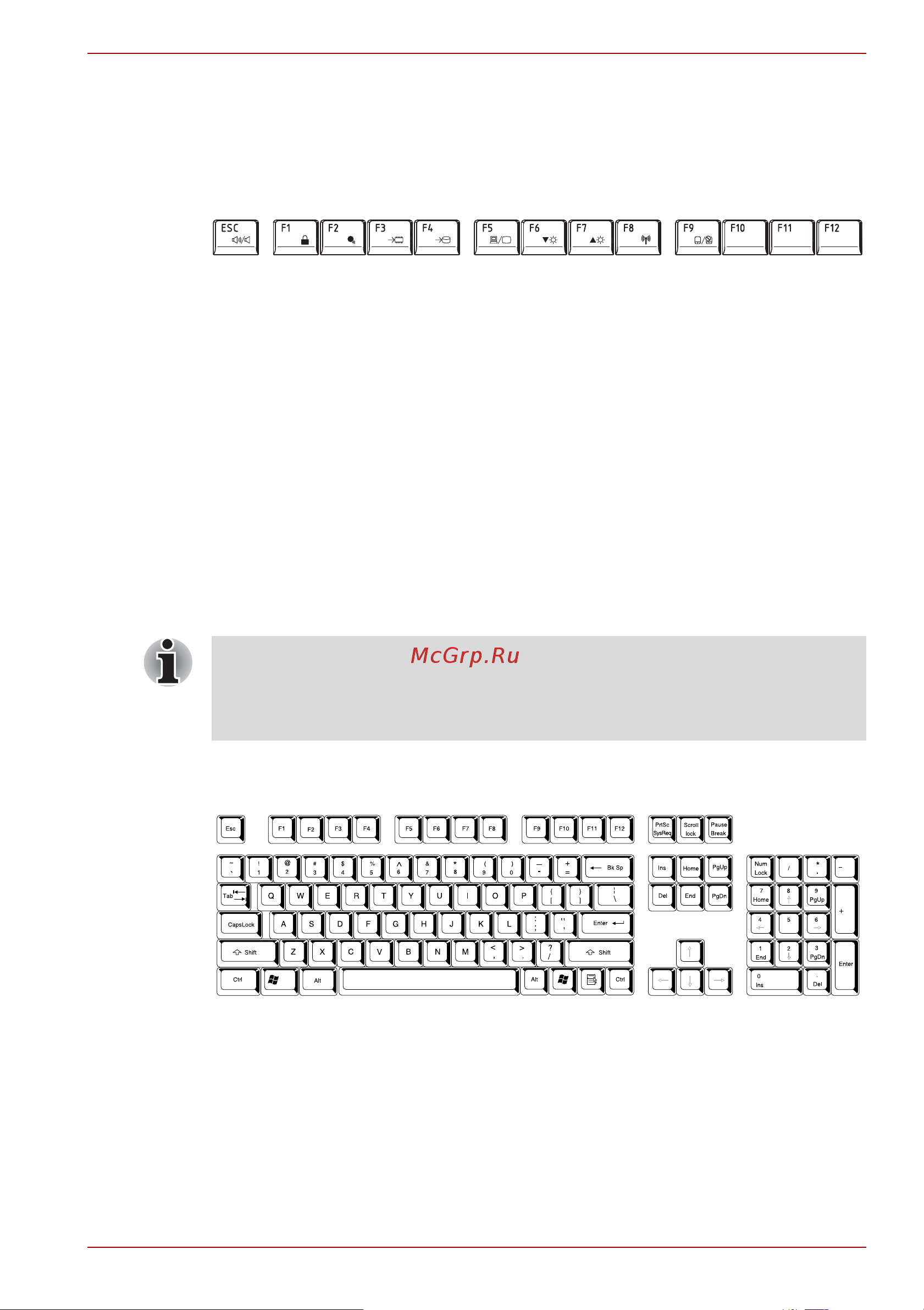 Toshiba Satellite A665-14H [172/256] Имитация клавиш расширенной клавиатуры