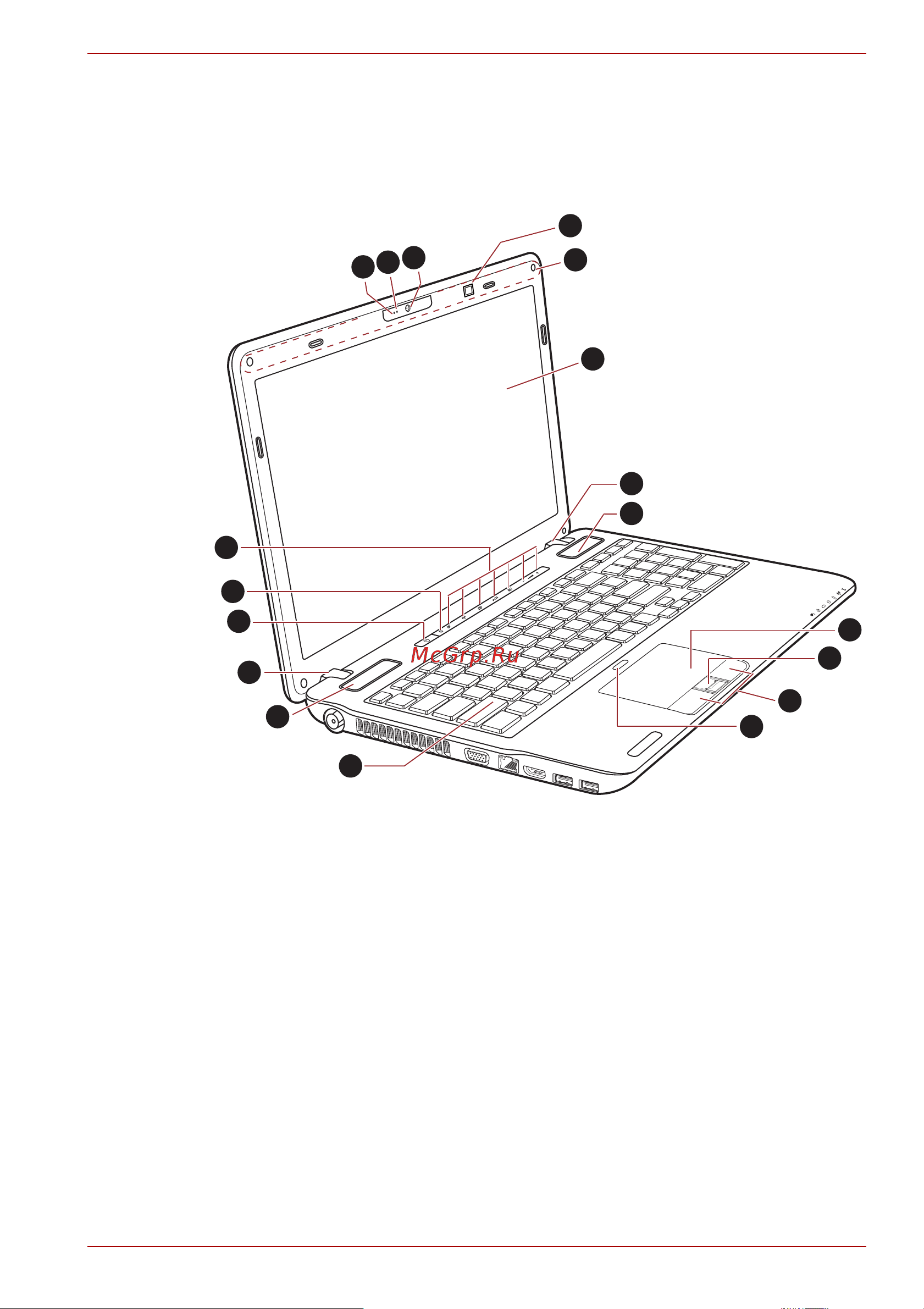 Toshiba Satellite A665-14H [48/256] Вид спереди с открытым дисплеем