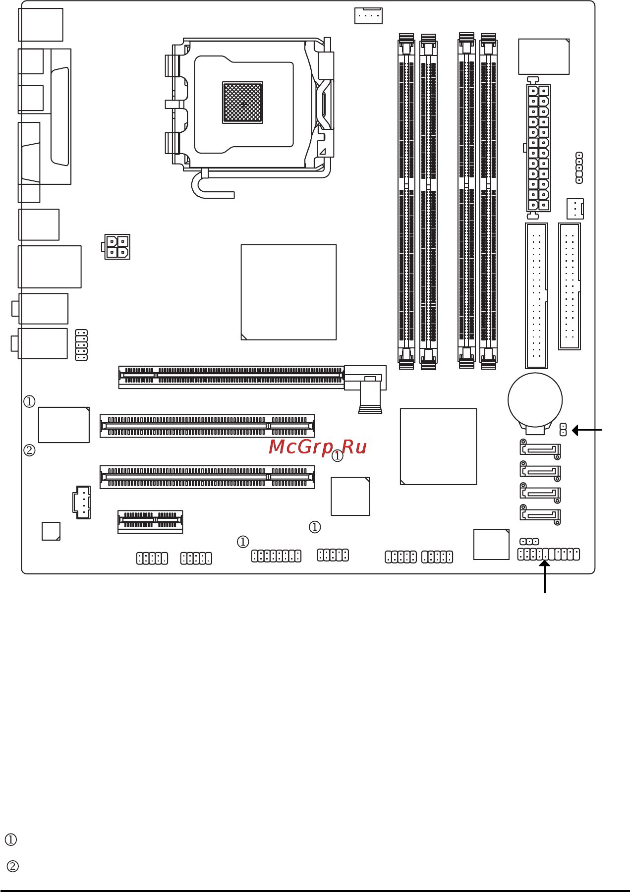 Gigabyte GA-8I915GM-G [6/80] Ga 8i915g mf ga 8i915gm motherboard layout