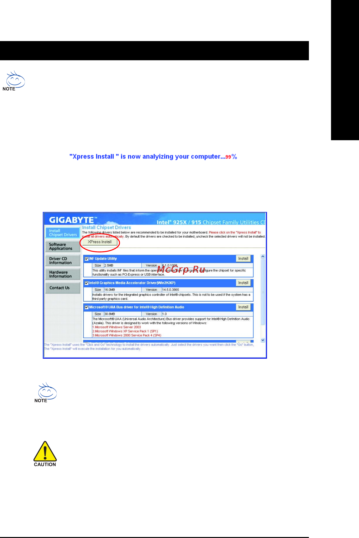 Gigabyte GA-8I915GL-MFK [47/80] Chapter 3 install drivers