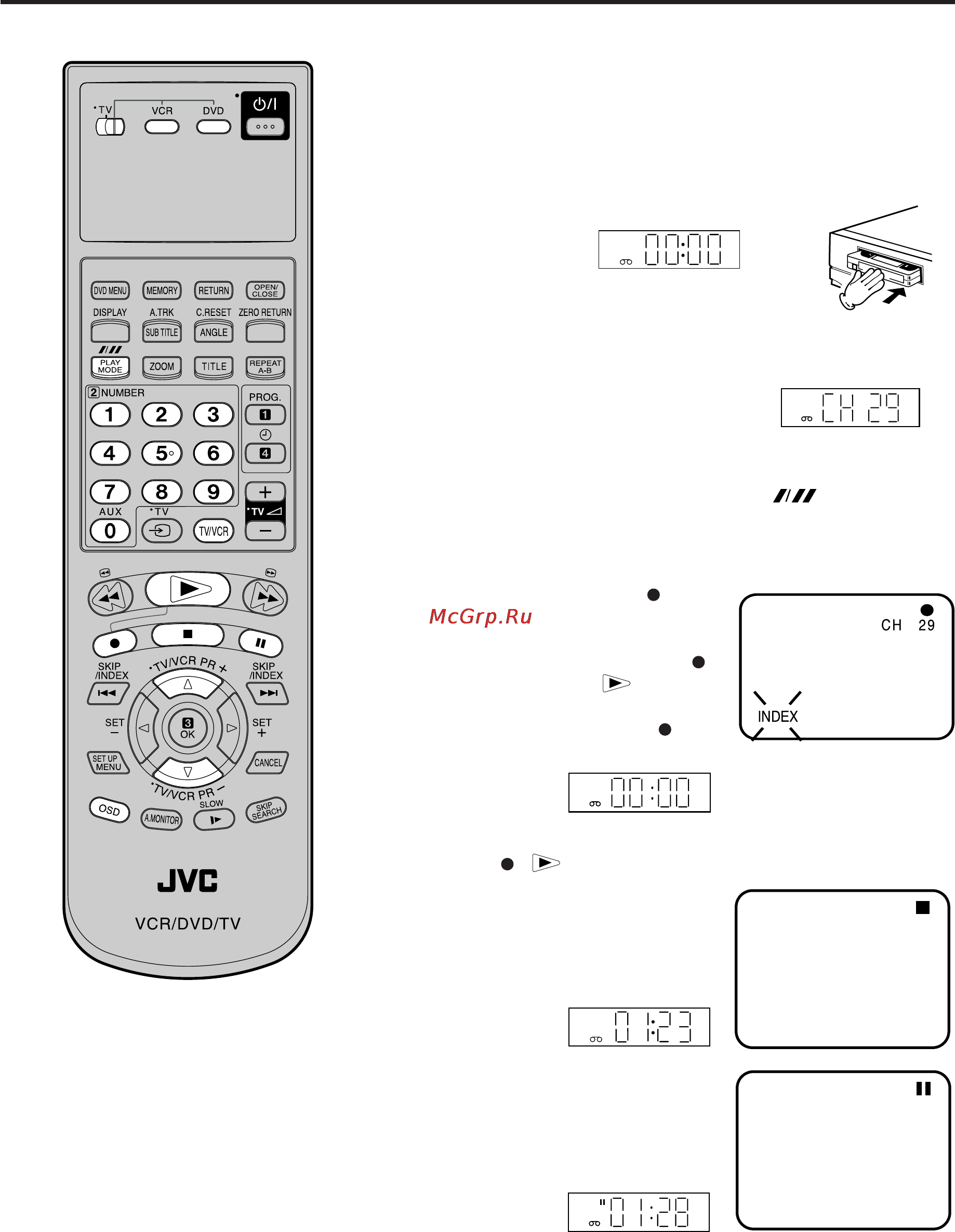 JVC HR-XV1EU [29/64] Запись телевизионной программы