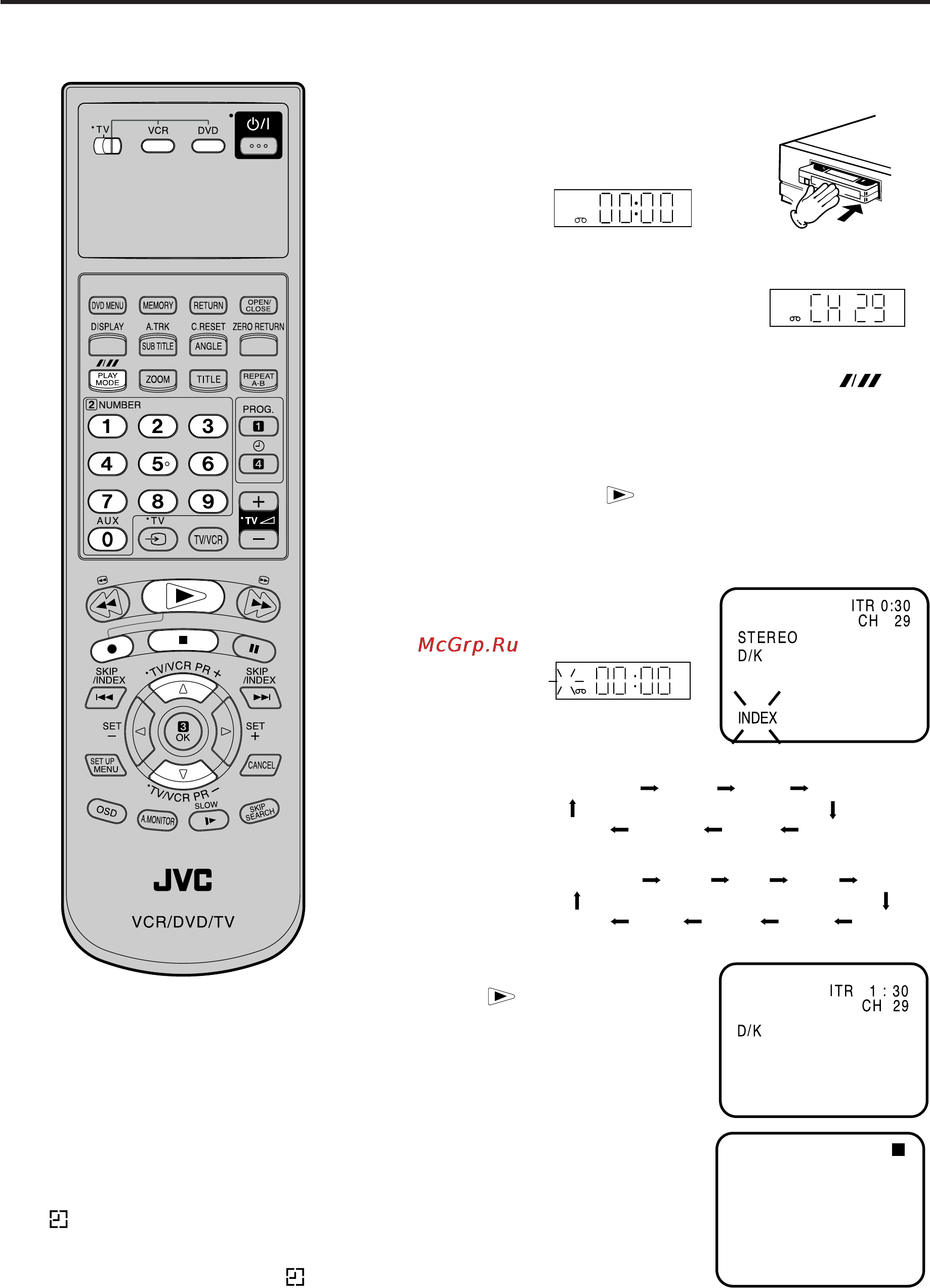 JVC HR-XV1EU [31/64] Мгновенная запись по таймеру itr