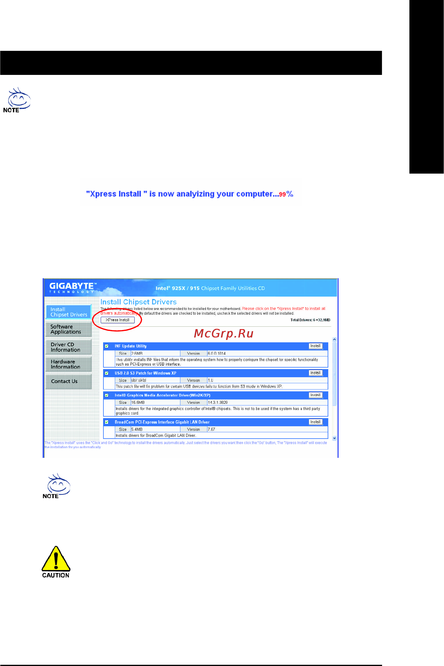 Gigabyte GA-8I915G Pro (rev. 1.x) [49/80] Chapter 3drivers installation