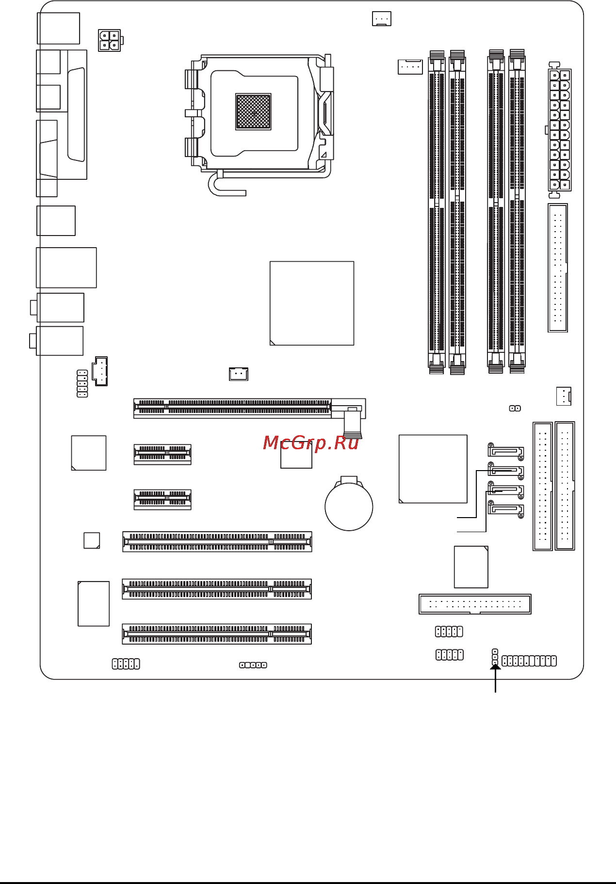 Gigabyte GA-8I915G Duo [6/80] Ga 8i915g duo motherboard layout