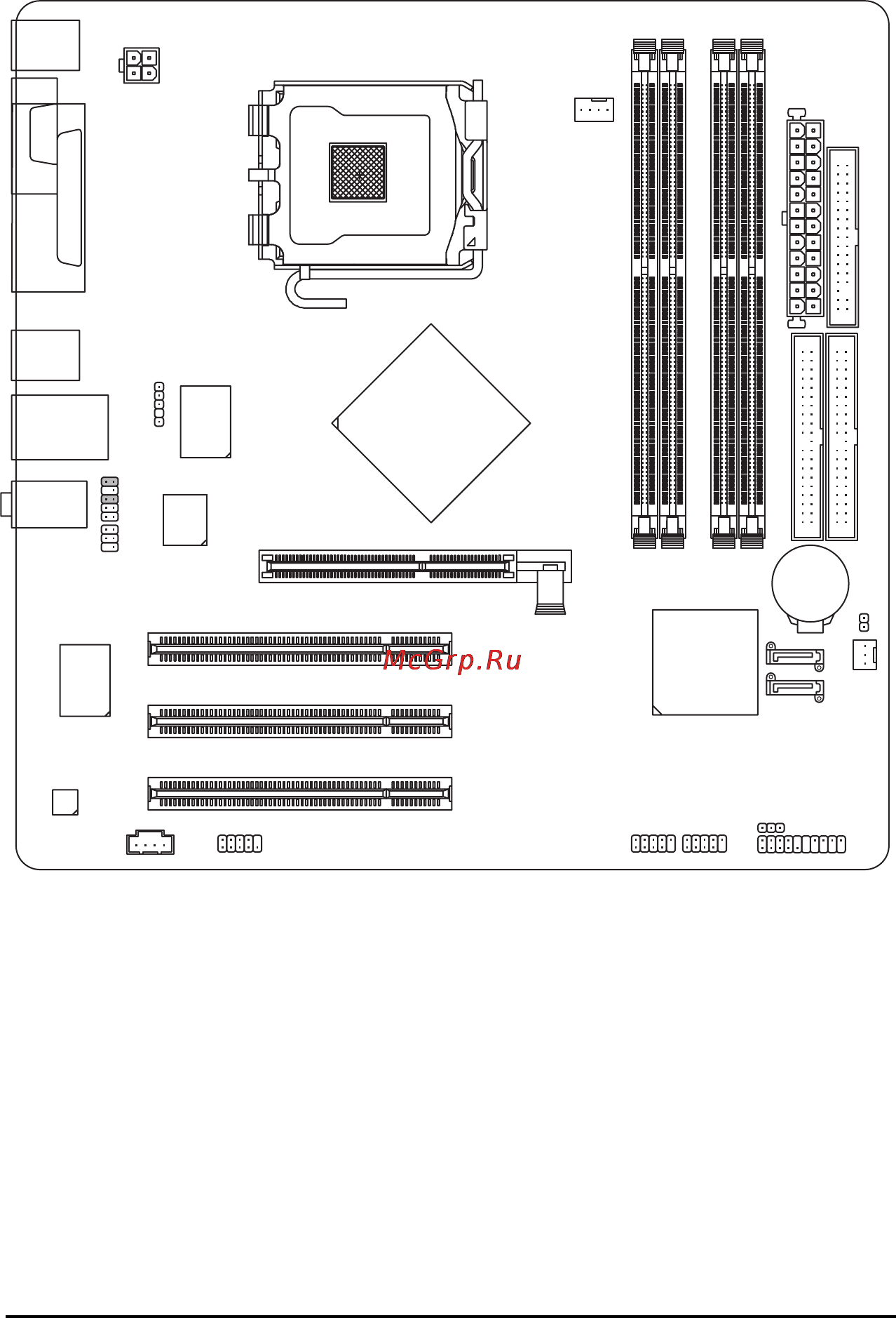 Gigabyte GA-8I865PEM-775 [6/72] Ga 8i865pem 775 motherboard layout
