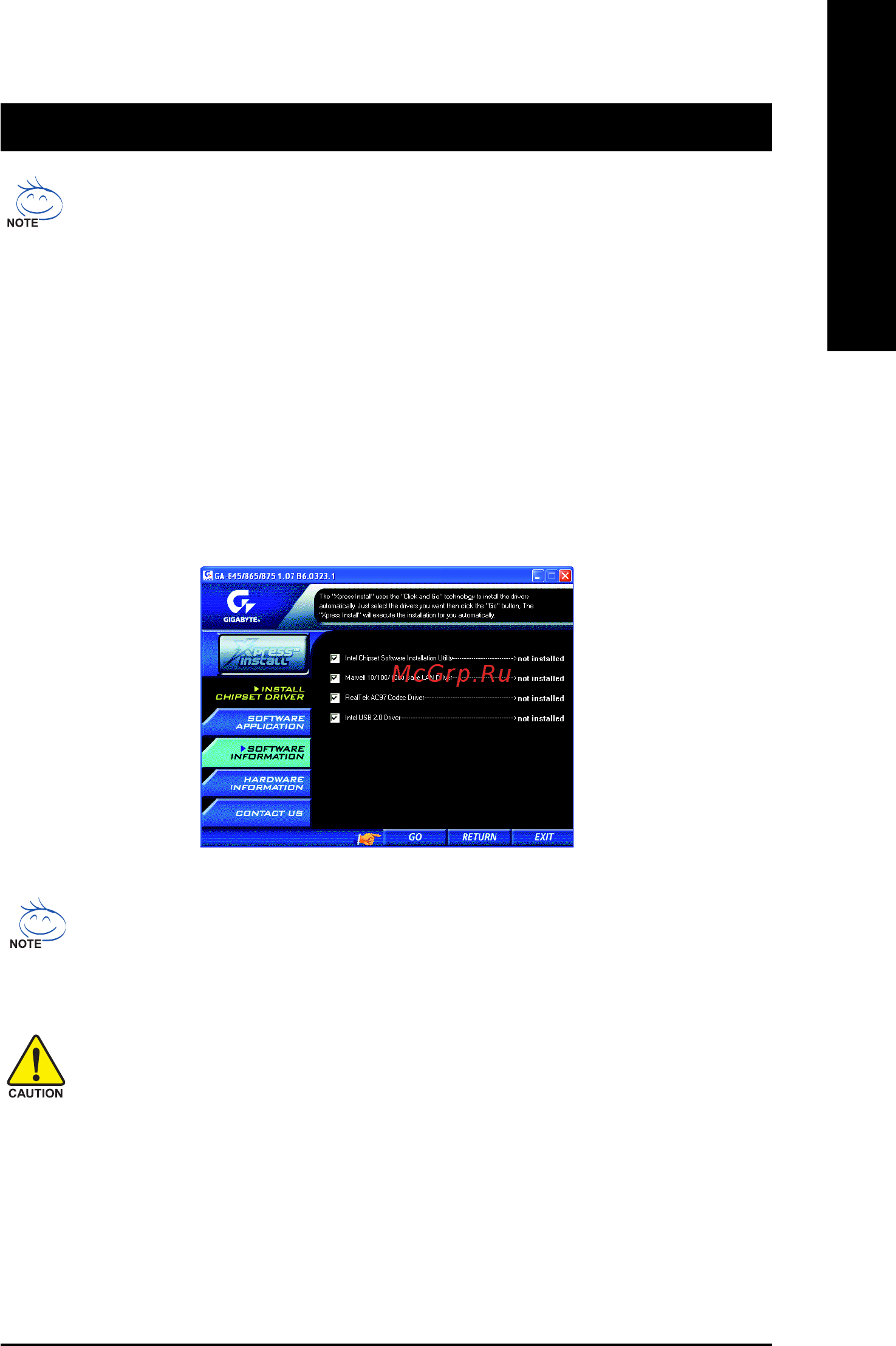 Gigabyte GA-8I865PE775-G-RH (rev. 3.0) [49/72] Chapter 3drivers installation