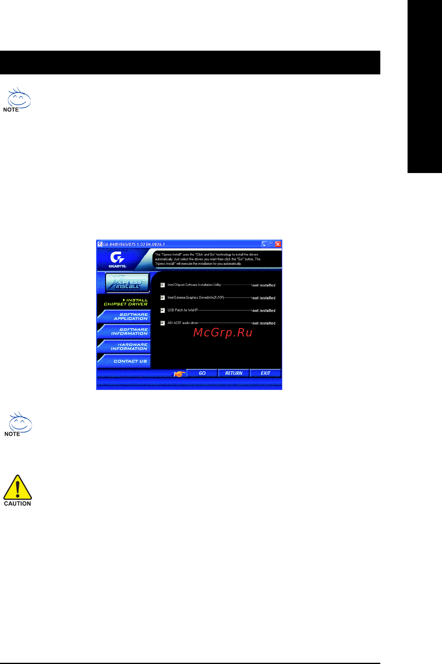 Gigabyte GA-8I865GVMK-775 (rev. 1.1) [45/72] Chapter 3drivers installation