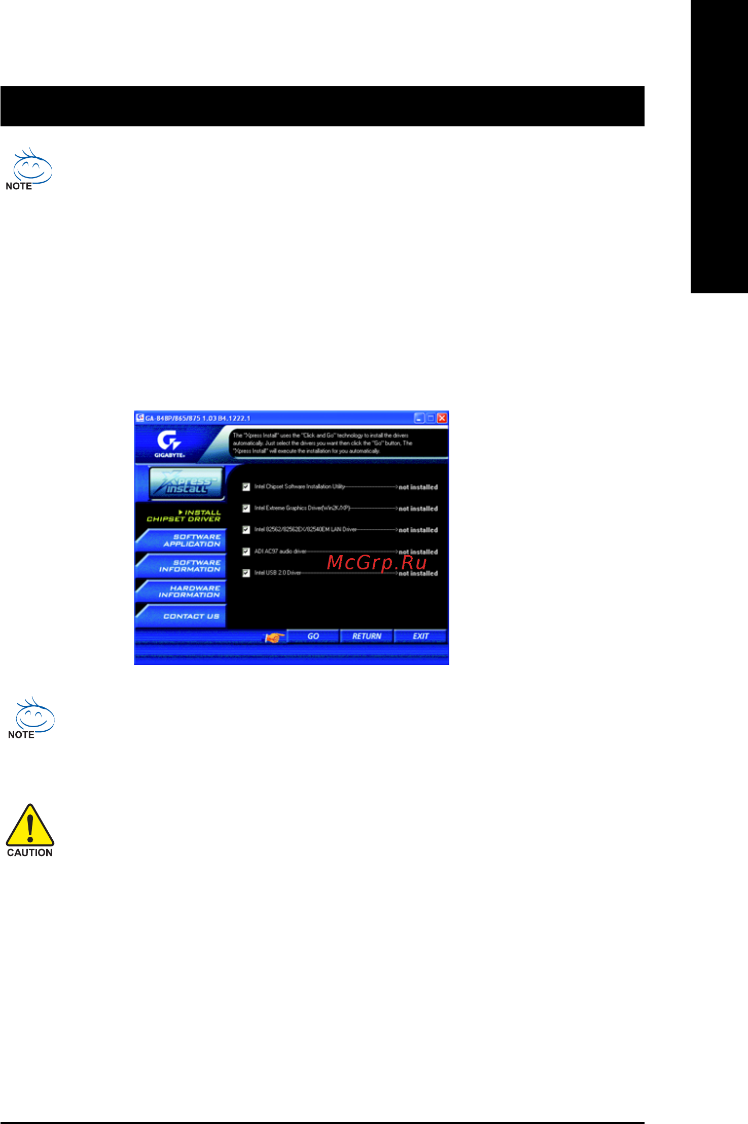 Gigabyte GA-8I865GMK-775  (rev. 1.0) [47/72] Chapter 3drivers installation