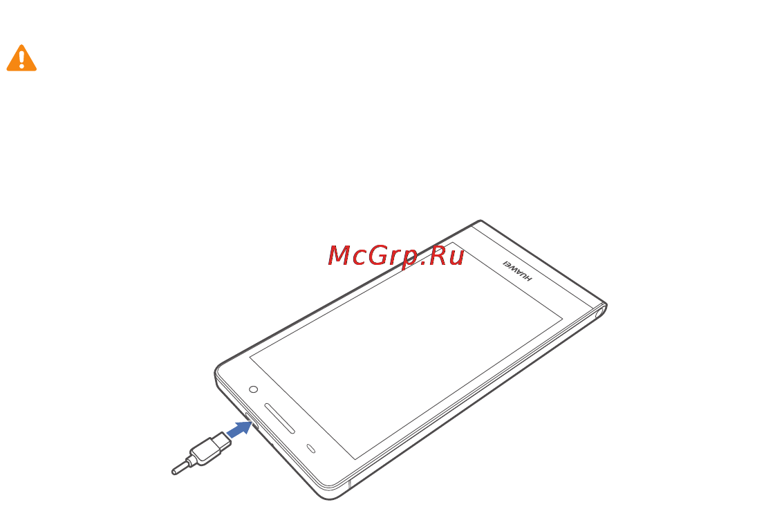 Huawei Ascend P6 Black [12/107] Charging the battery