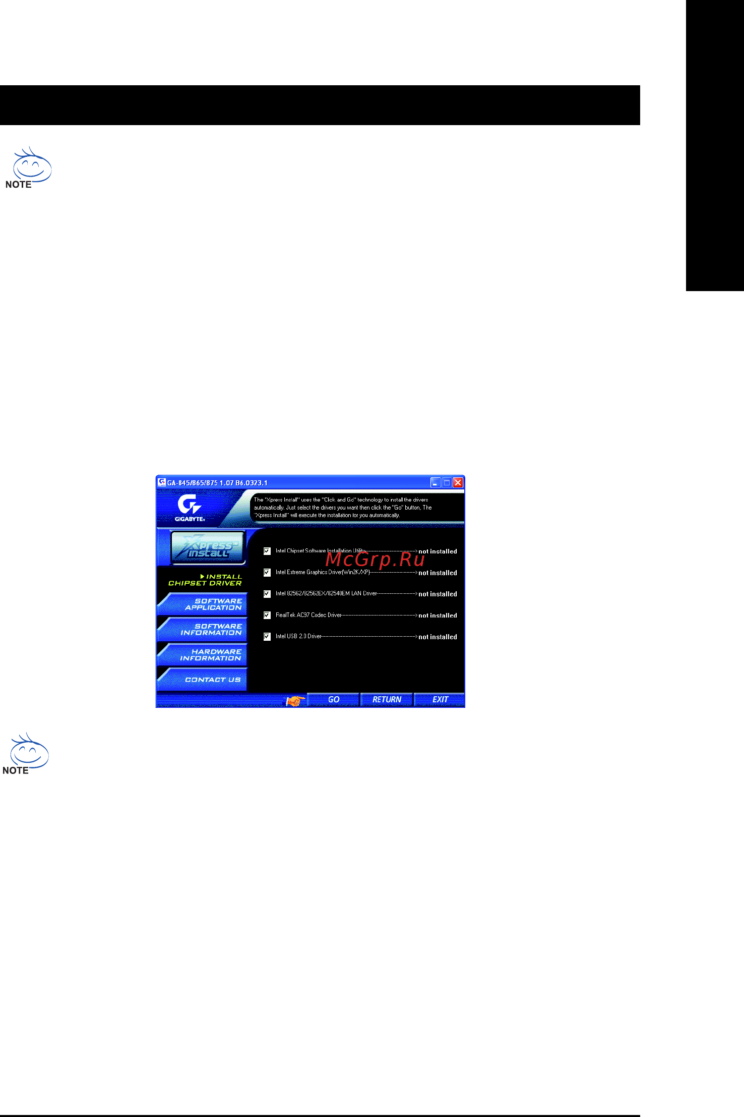 Gigabyte GA-8I865GME-775-RH (rev. 6.6) [47/64] Chapter 3drivers installation