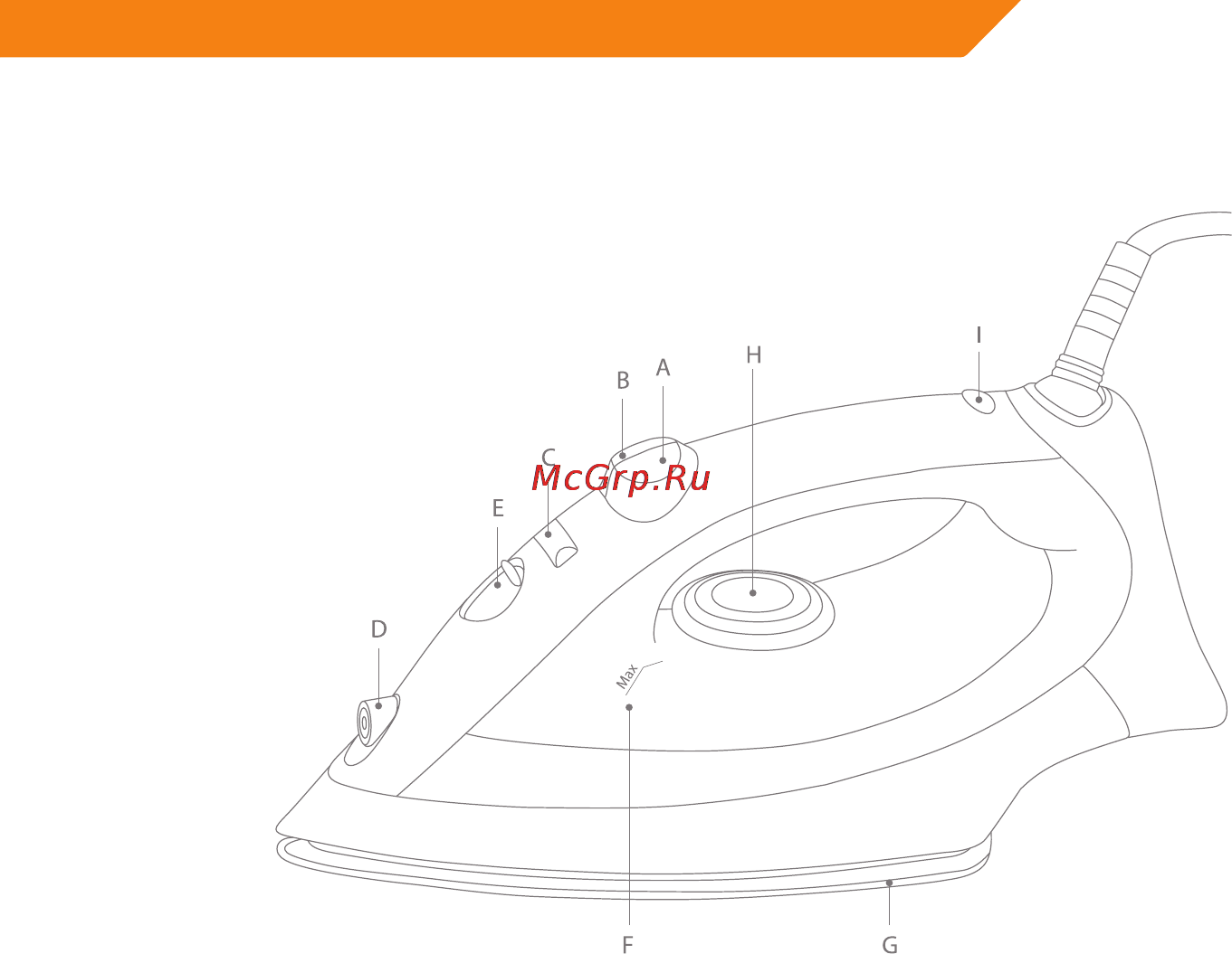 Acme IB100 [87/126] Familiarizarea cu fierul dvs de călcat