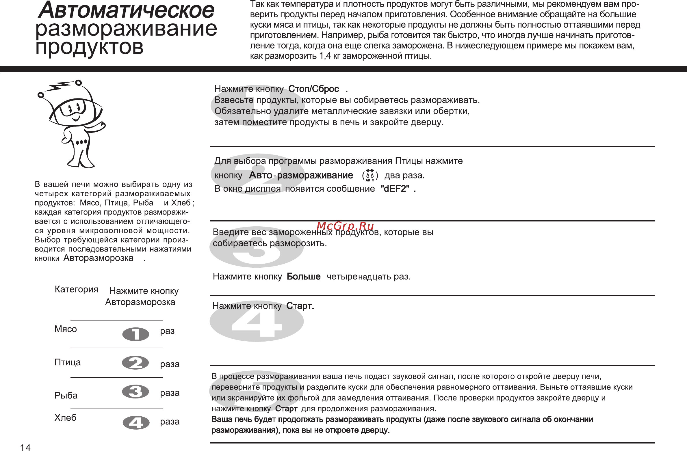 LG MS-1949X Инструкция по эксплуатации онлайн [14/25] 44631