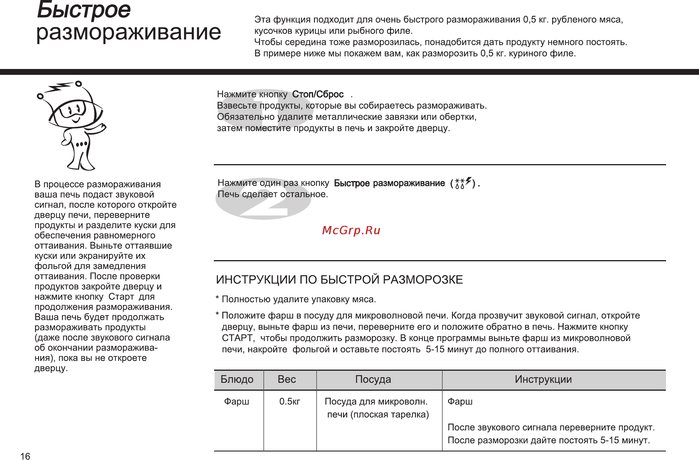LG MS-1949X Инструкция по эксплуатации онлайн [16/25] 44631