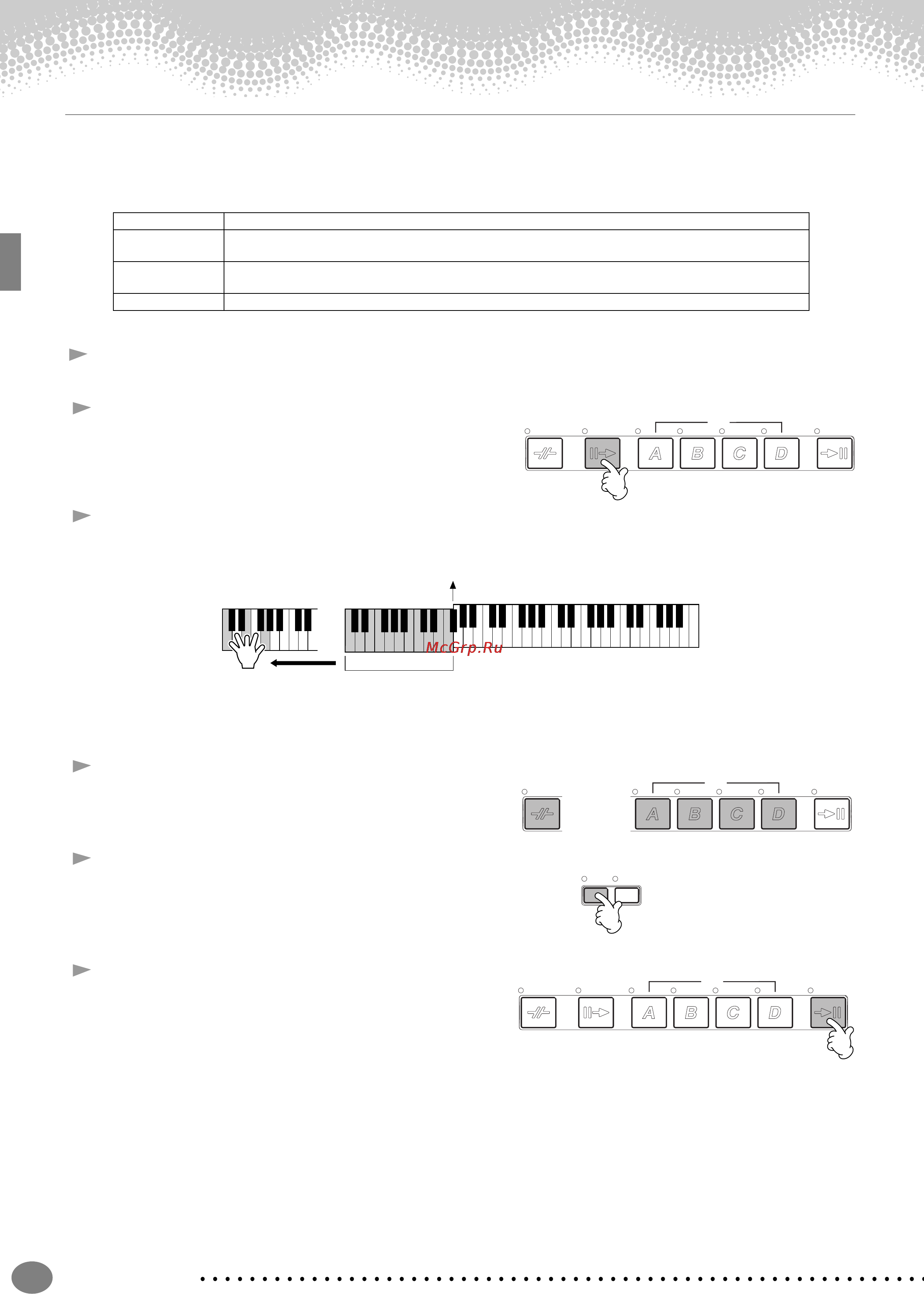 Yamaha PSR-1100 [30/176] Части стиля