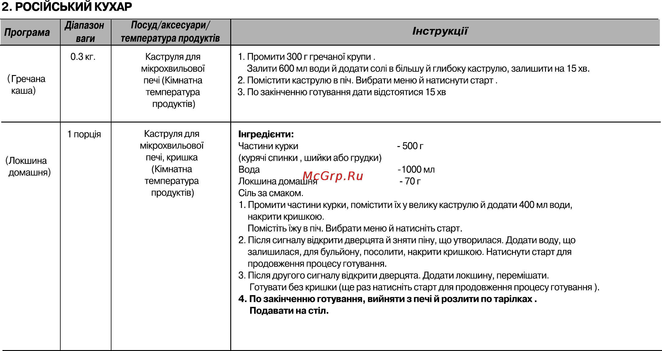 LG MH6548DRB Инструкция по эксплуатации онлайн [49/68] 44685