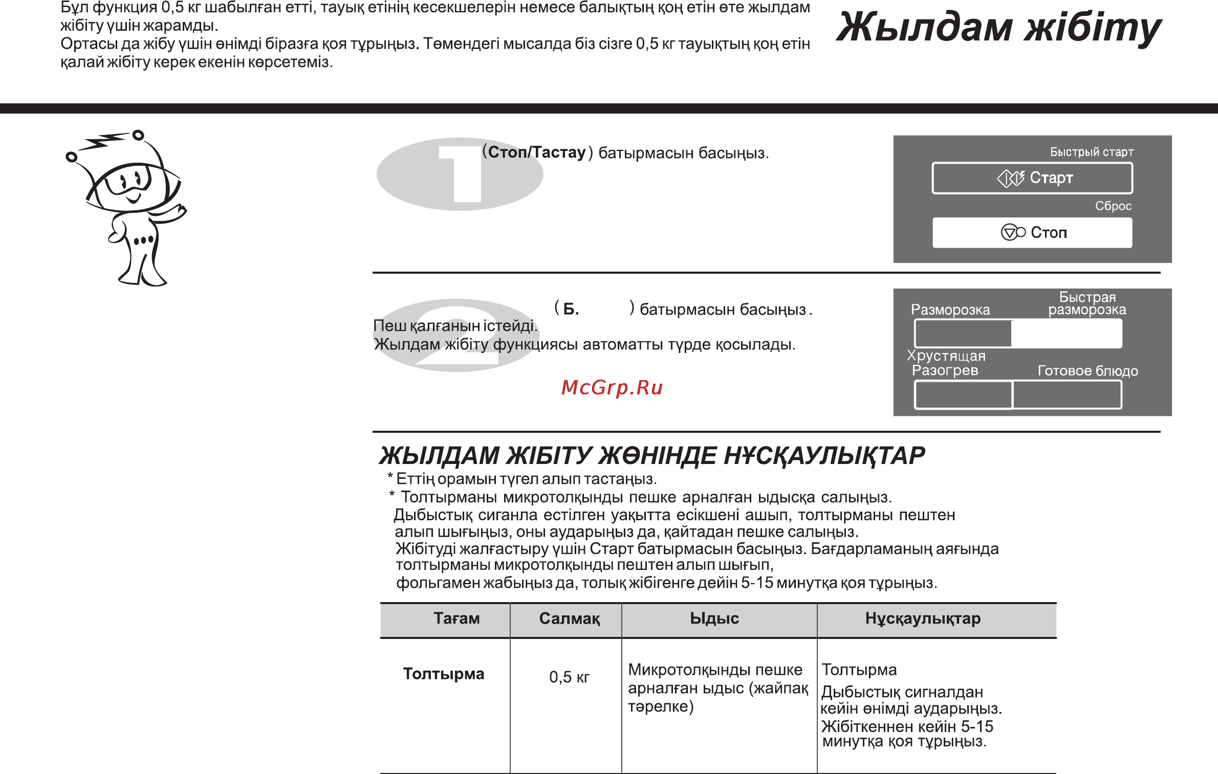 LG MH6389BS [55/104] Жылдам ж б ту