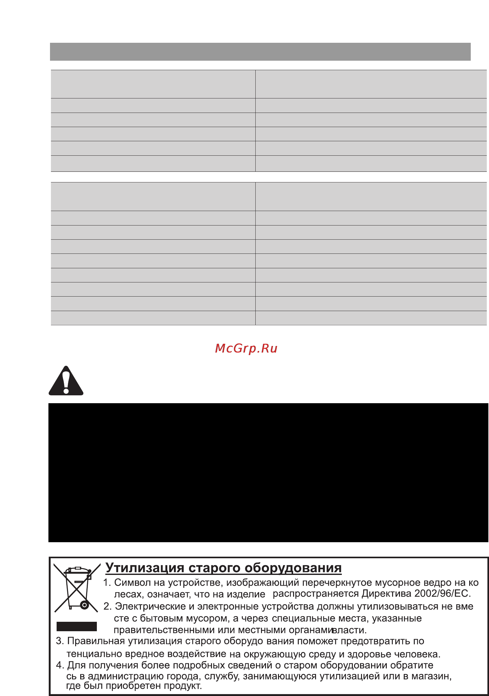 LG MH6329H [12/26] Предупреждение