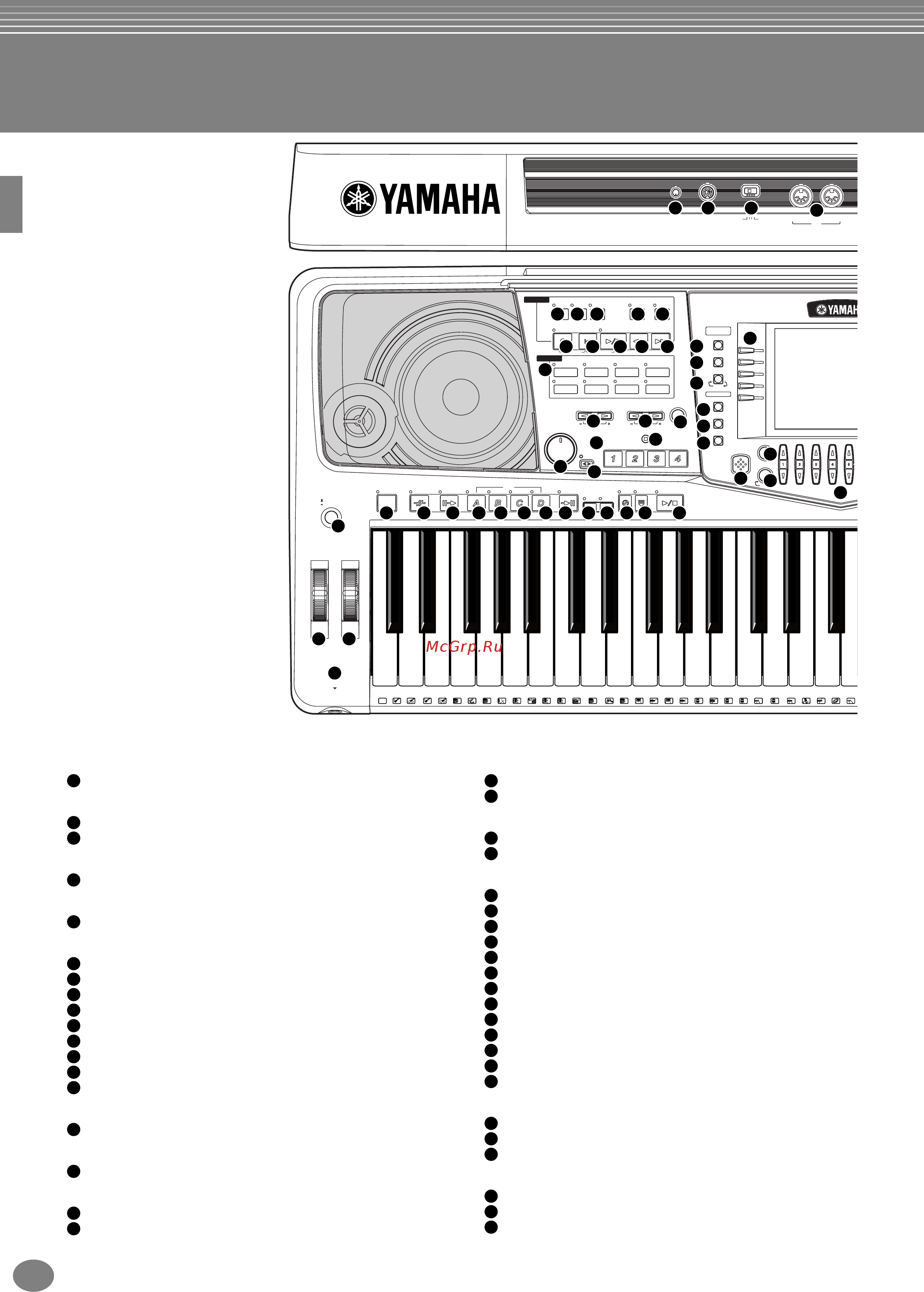 Yamaha PSR-1000 [17/170] Панельные регуляторы и разъемы