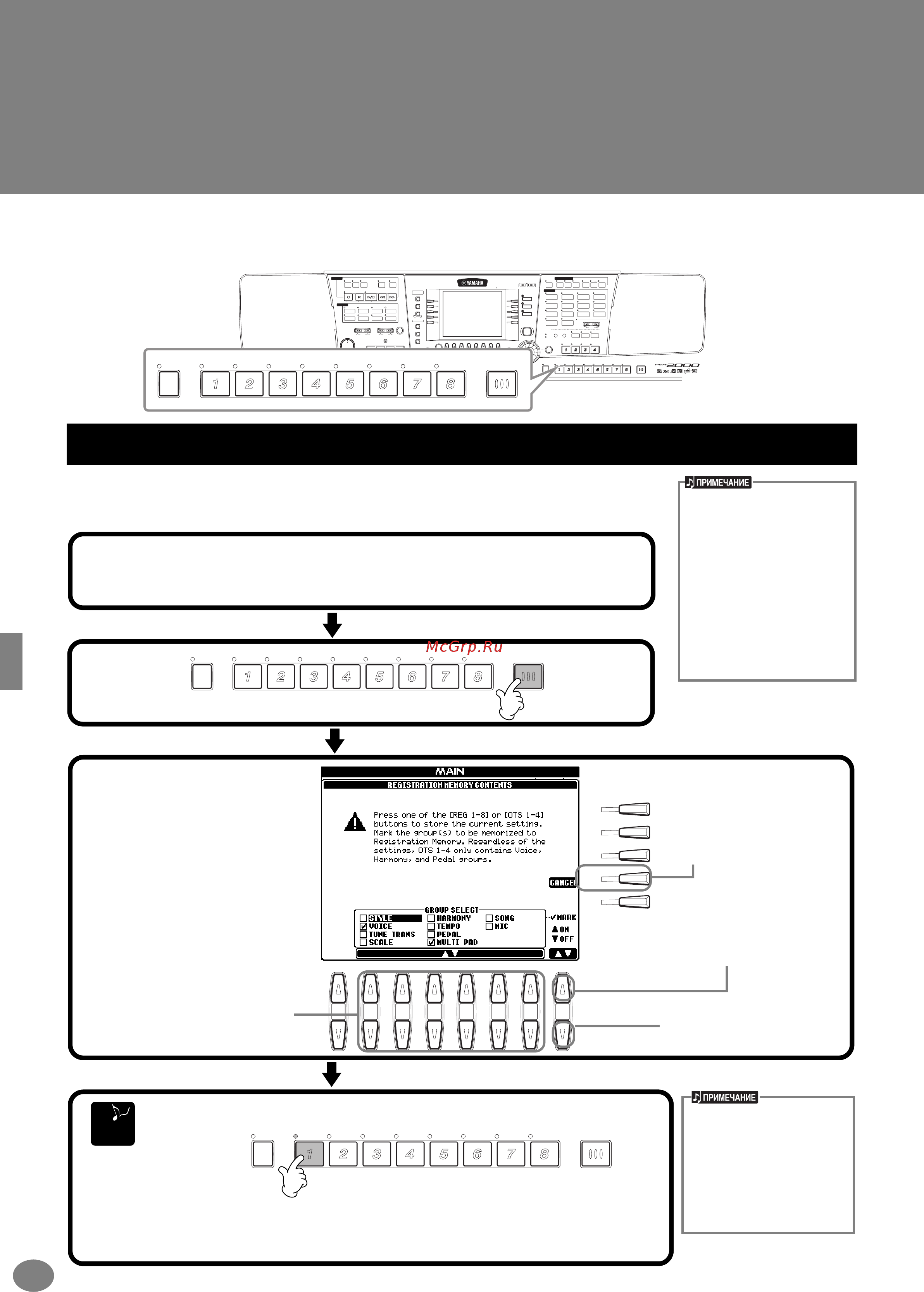 Yamaha PSR-1000 [83/170] Сохранение и загрузка пользовательских наборов
