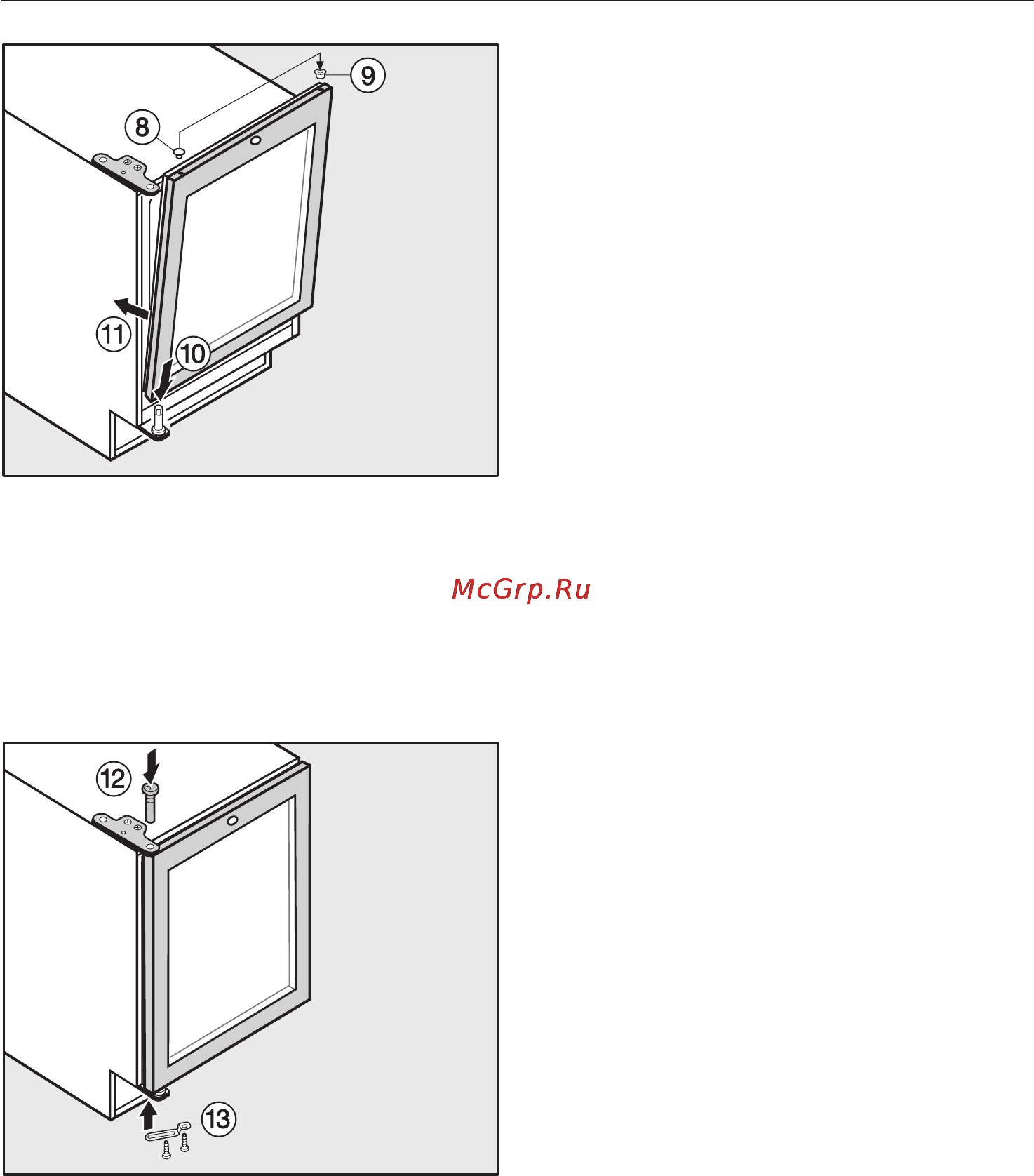 Miele KWT 4154 UG [31/36] Изменение навески дверцы
