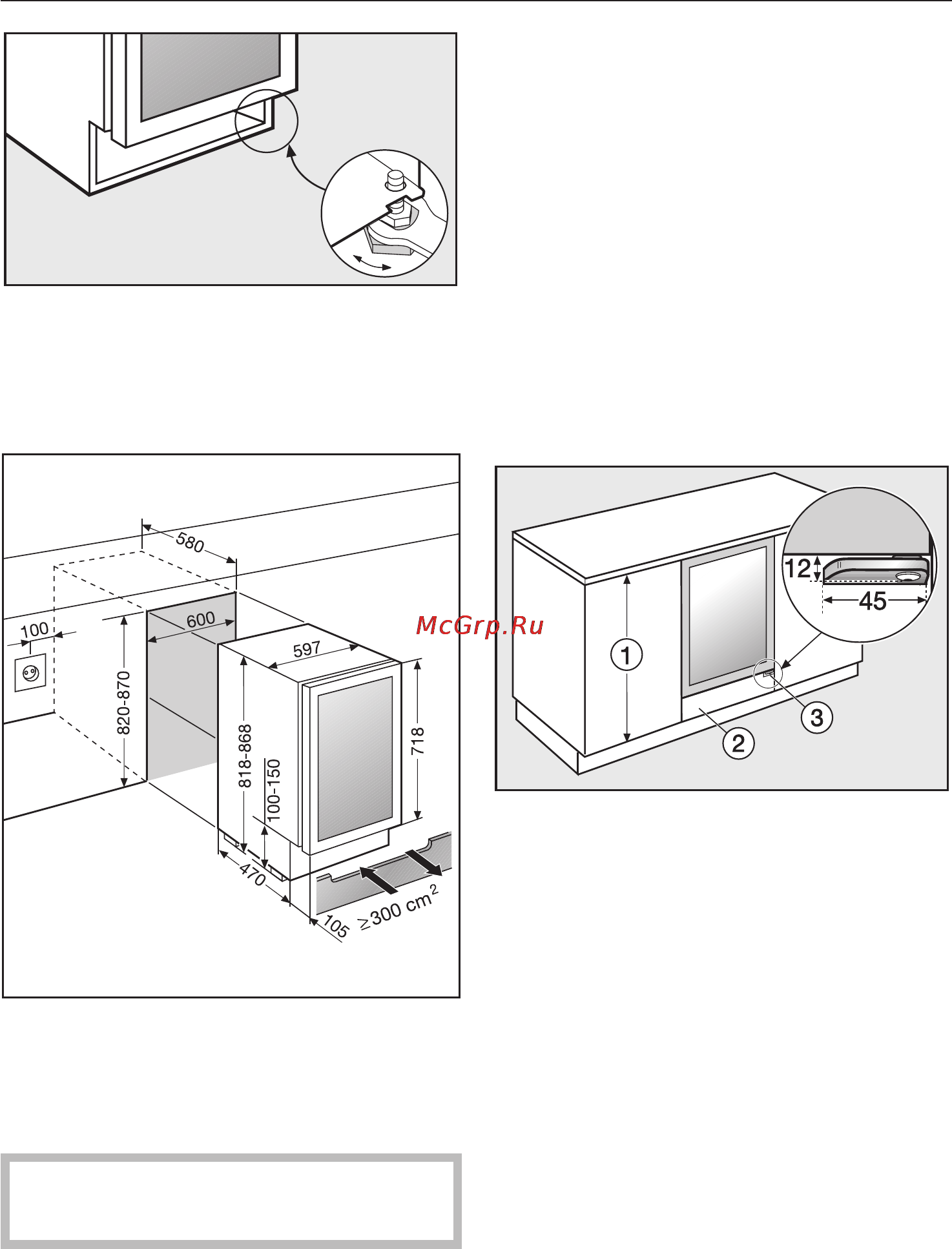 Miele KWT 4154 UG [32/36] Âñòðàèâàíèå ïðèáîðà ïîä ñòîëåøíèöó 32