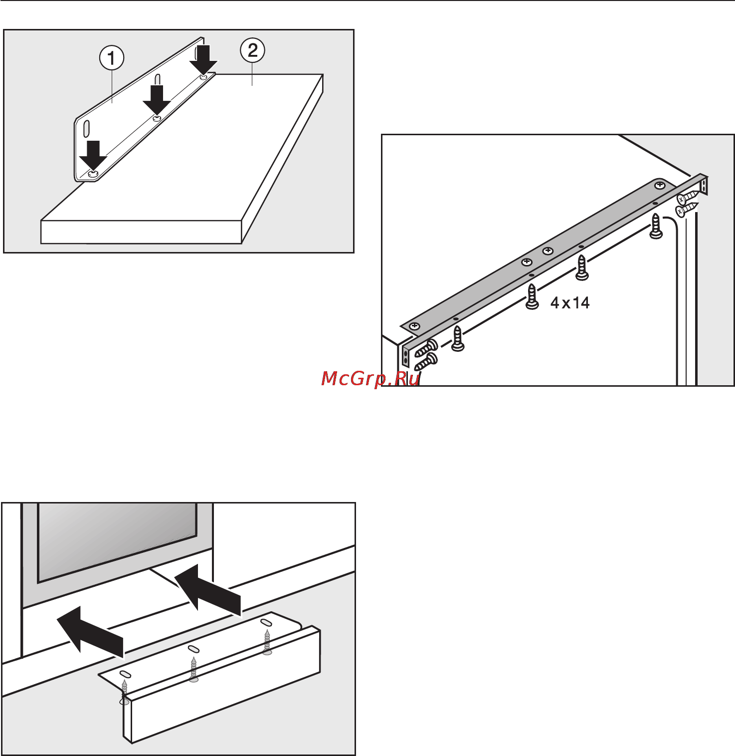 Miele KWT 4154 UG [33/36] Çàêðåïëåíèå ïðèáîðà 33