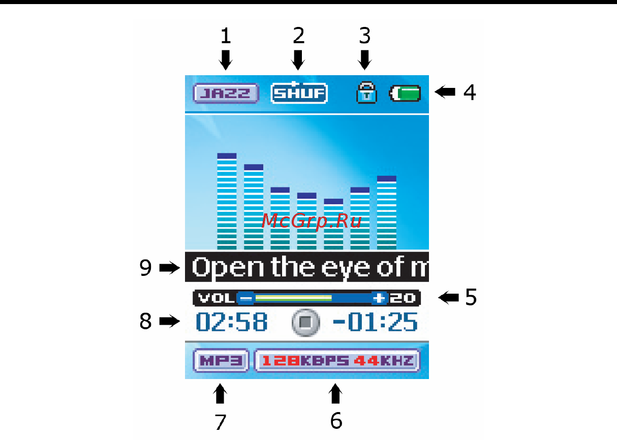 Nexx NF-810 [11/28] Дисплей