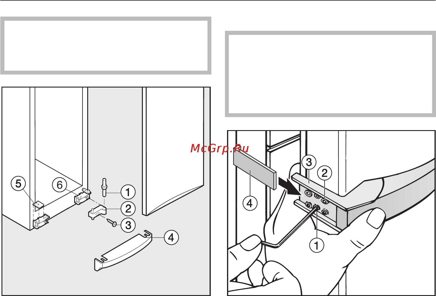 Miele KWFN 8706 SE ed-1 [52/56] Изменение навески дверцы