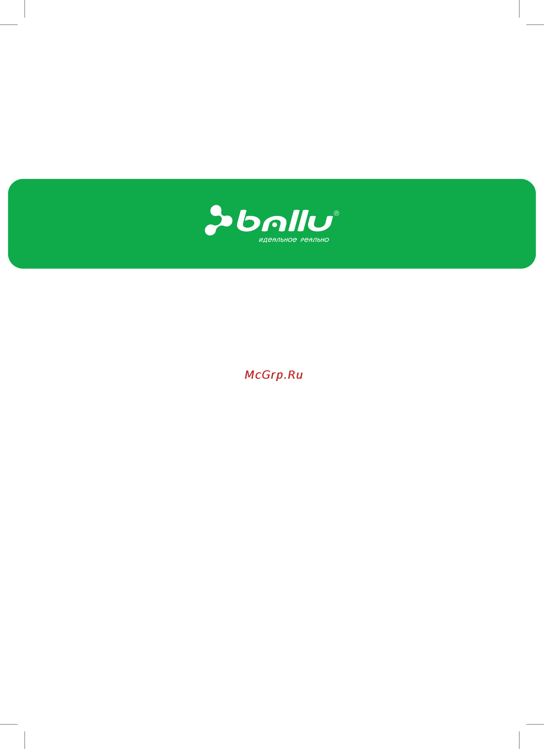 Ballu BIGH-45 Инструкция по эксплуатации онлайн [16/16] 44850