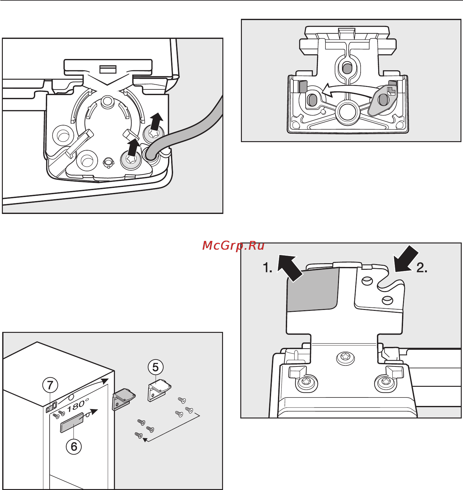 Miele KFN 8998 SE ed [55/64] Изменение навески дверцы