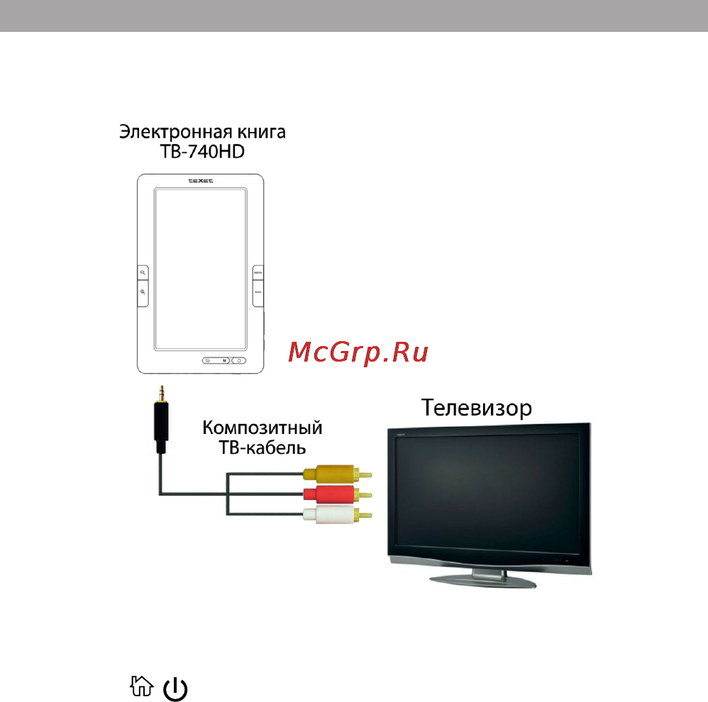 Texet TB-740HD [28/66] Подключение к тв