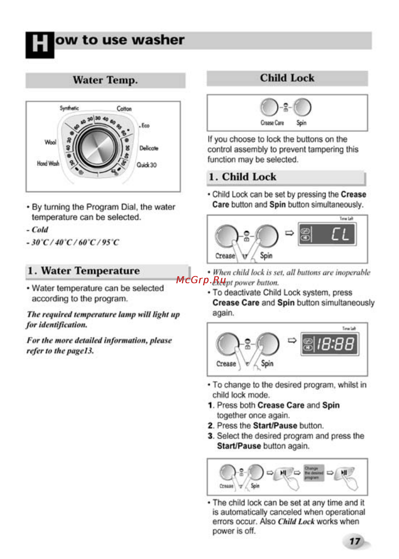 LG WD-10156TP [17/28] Ow to use washer