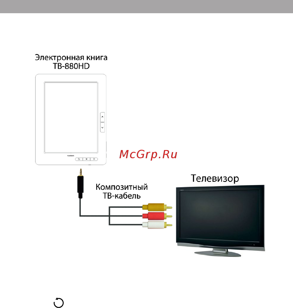 Texet TB-880HD [27/62] Подключение к тв