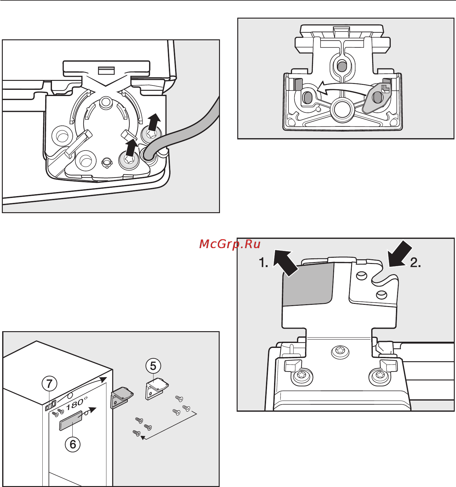 Miele KFN 8995 SD ed [47/56] Изменение навески дверцы