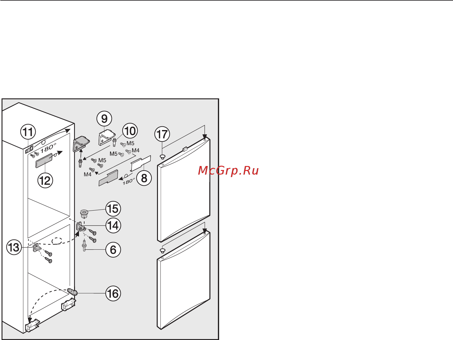 Miele KFN 8767 S ed-2 [48/56] Изменение навески дверцы