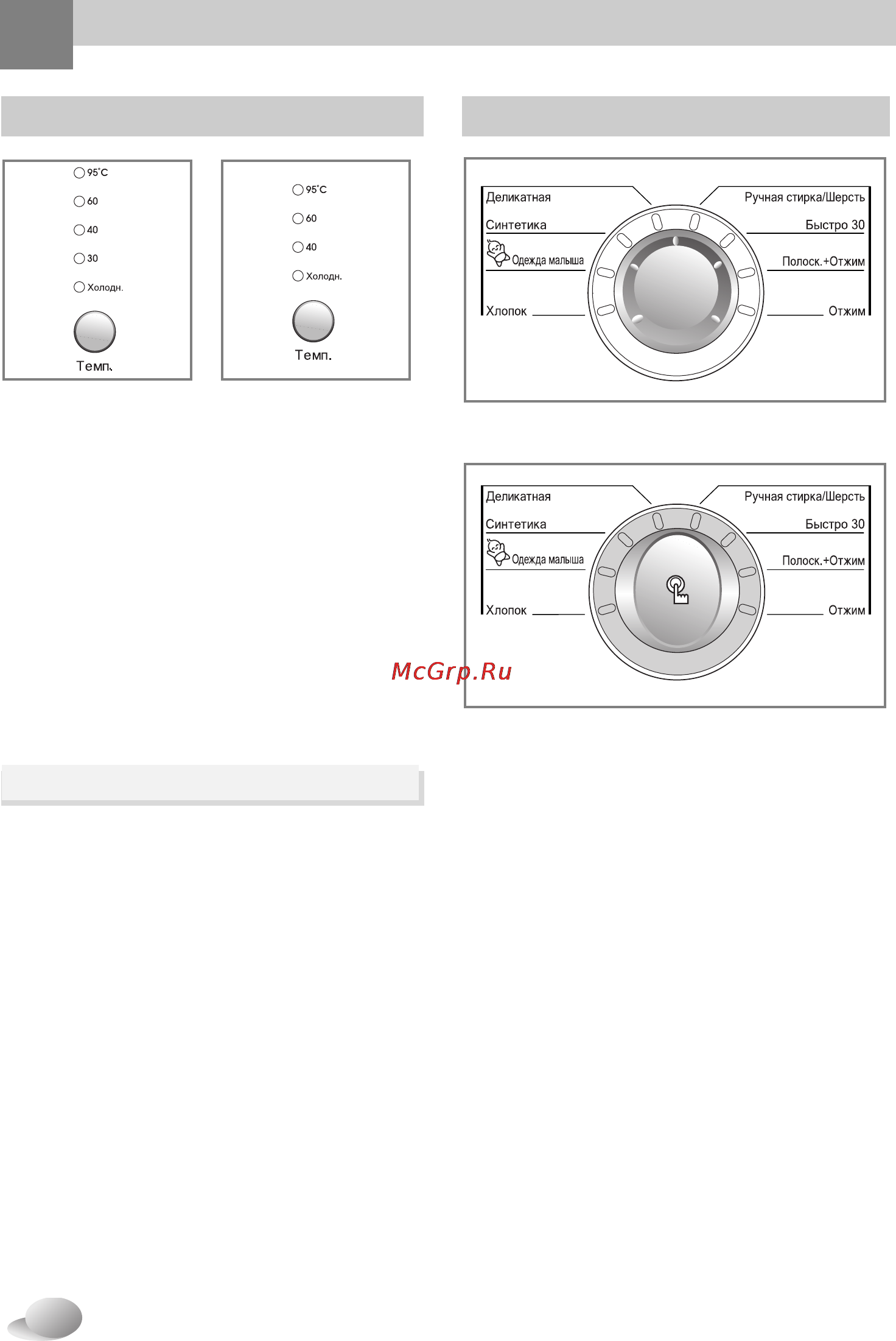 LG WD-80490N [19/28] Режимы стирки