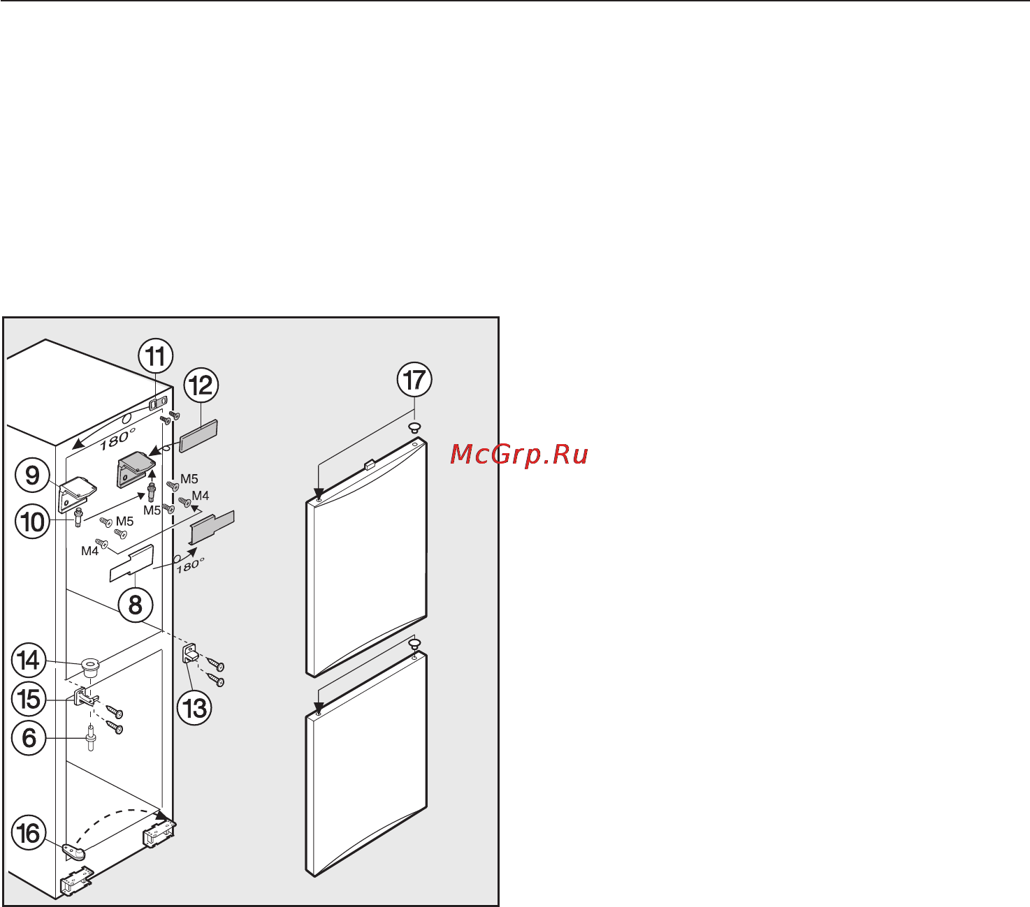 Miele KFN 8701 SE ed-1 [52/56] Изменение навески дверцы